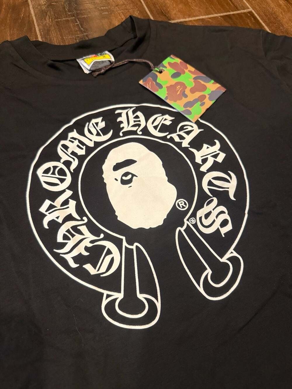 A Bathing Ape x Chrome Hearts Baby Milo Cross Logo T-shirt - Picture 2 of 8